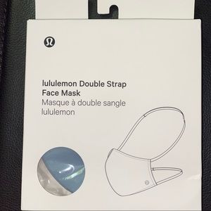 Brand New Lululemon Double Strap Face Mask blue